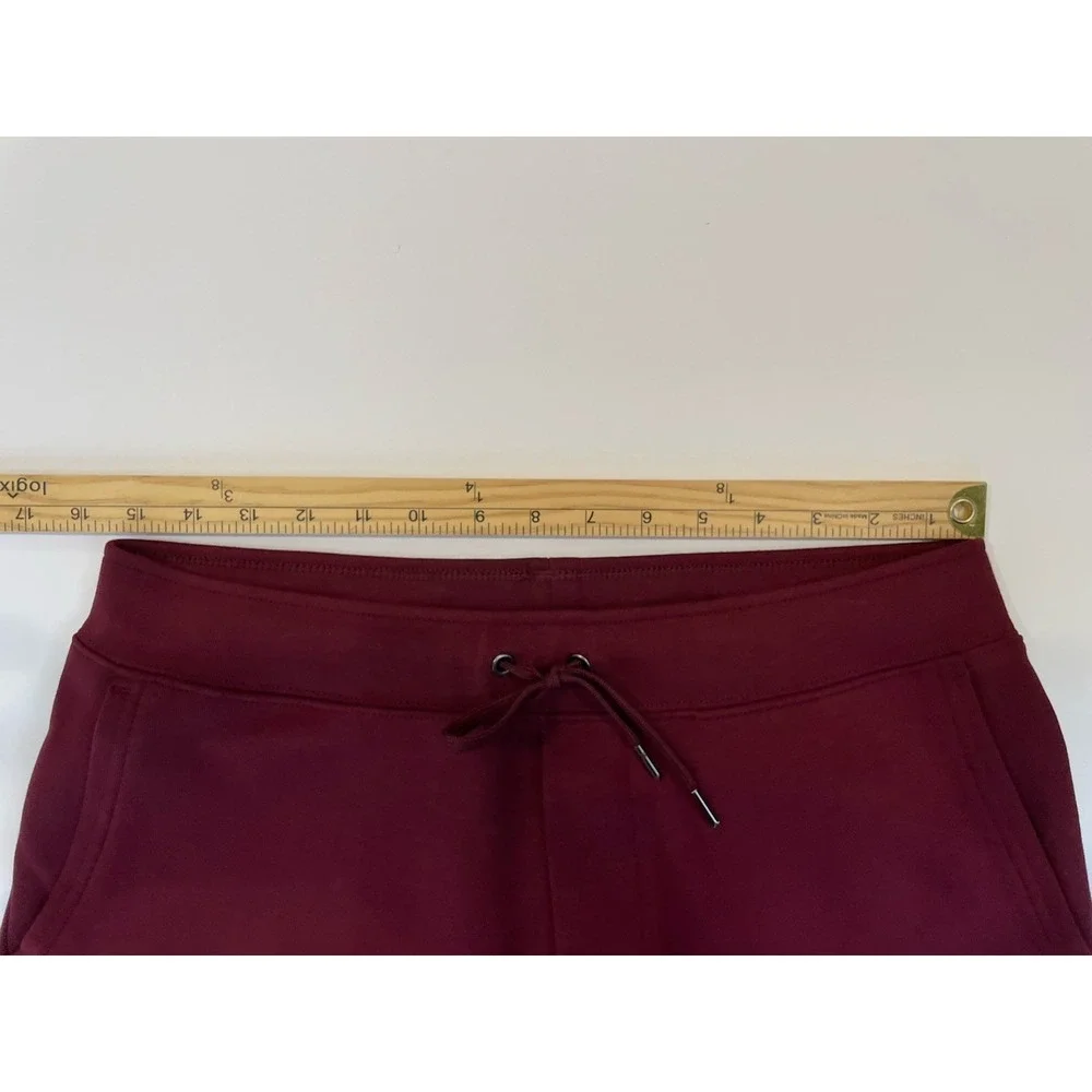 NEW Polo Ralph Lauren Double Knit Jogger Pants Mens Small Maroon Red Blue Pony